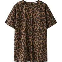Name it Jurk 'NKFBELATE' chocoladebruin / zwart