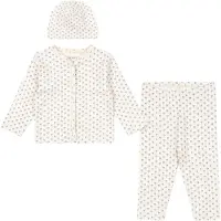 Fanga Fontana Set - Cardigan/Leggings/Mütze - Bello - Punto Blue - - 6 mt - Cardigans