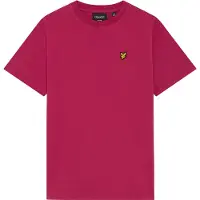Lyle & Scott Jongens Polo's & T-shirts Plain T-shirt - Rood - Maat 152/158
