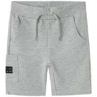 Name it Broek 'NKMVivasse' grijs gemêleerd / zwart