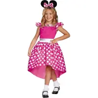 Disney Minnie Classic Girl Costume Roze 3-4 Years Kinderen