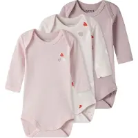 Name it Rompertje/body rosa / oudroze / pastelroze / rood