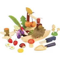 Tender Leaf Toys Houten Speelgoed - De bosvoorraadkast - 27 Onderdele - - OneSize - Speelgoedeten