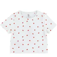 Kids Only GIRLS Shirt 'KOGBella' rood / wit