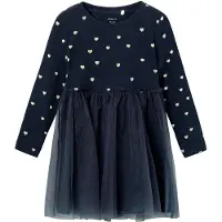 Name It Mini Jurk 'NMFNadja' saffier / goud