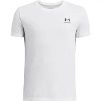 Under Armour T-shirt wit Jongens/Meisjes Katoen Ronde hals Logo - maat 152