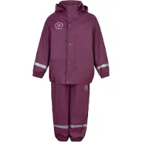 Color Kids Regenkleidung m. Träger - PU - Plum Kaspisch - - 2 Jahre (92) - Regenkleidung