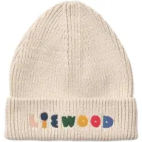Liewood muts Ezra ecru Jongens/Meisjes Katoen Tekst - maat 5-6 jaar