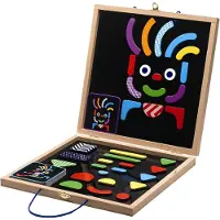 Djeco Magnete m. Koffer - Geo Bonhomme - - One Size - Magnetspielzeug