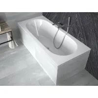 Besco VITAE SLIM ligbad 150 x 75 cm wit met styropor ombouw
