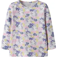 Name it Shirt 'Hello Kitty' lichtblauw / geel / rosa / wit