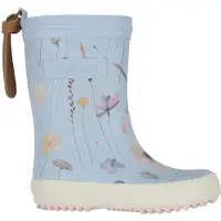 Bisgaard Regenlaarzen beige / lichtblauw / donkerbruin / lila