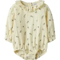 Name it Rompertje/body lichtgeel / olijfgroen / mauve / wit