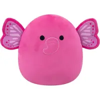 Squishmallows - Large Plush 40cm Evelyn - Hot Pink Butterfly Elephant