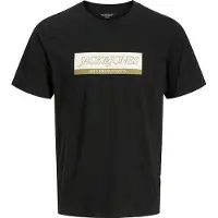 Jack & Jones JUNIOR T-shirt zwart Jongens Katoen Ronde hals Logo - maat 164