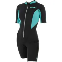 Seac Neoprenanzug - Look Shorty Lady 2,5 mm - Schwarz/Türkis - - L - Large - Neoprenanzüge