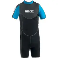 Seac Neoprenanzug - Sense Shorty Man 2, 5 mm - Schwarz/Blau - - S - Small - Neoprenanzüge