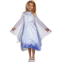 Disguise Disney officieel klassiek Elsa Sneeuwkoningin kostuum, Frozen 2 kostuum kinderen 4-6 jaar