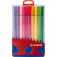 Stabilo point 68 ColorParade viltstift rood/blauw (20 stuks)