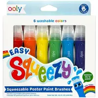 Ooly - Easy Squeezy - 6 Knijpbare Verfkwasten