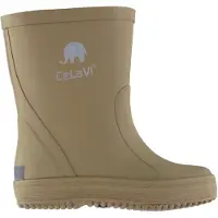 CeLaVi - Basic regenlaarzen voor kinderen - Solid - Khaki - maat 34EU