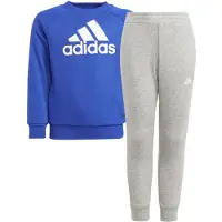 Adidas Sweatset - LK Bos JOG FT - Blauw/Grijs - - 4 jaar (104) - Joggingpakken