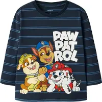 Name it Shirt 'NMMJOSHUE PAW' navy / geel / rood / wit