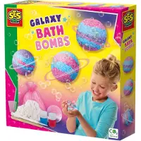 Ginza.se Galaxy Bad Bruisballen Maken met 2-Delige Mal - Voor Meisjes vanaf 8 Jaar - Experimenteerset - Schoencadeautjes Sinterklaas