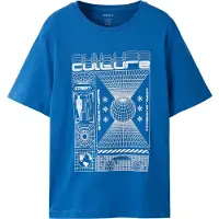Name it Shirt azuur / wit