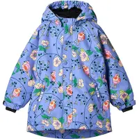 Smafolk Winterjacke - Purple Delight m. Vögel/Blumen - - 5-6 Jahre (110-116) - Winterjacken