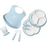 BabyBjörn Serviesset - 8 Onderdelen - Pastel Blauw - - OneSize - Serviesset