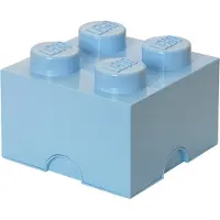 LEGO Opbergbox Brick 4 Licht Blauw