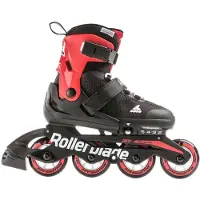 Rollerblade Rolschaatsen - Microblade - Black/Rood - Skeelers - - 33/36 - Rolschaatsen