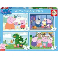 Educa Multi 4 Junior Puzzel - - Peppa Pig - 20+40+60+80 stukjes