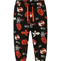 Name It Mini Broek 'Halloween' oranje / zwart / wit