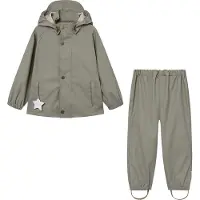 Mini A Ture - Kid's Matreinar Rain Set - Regenset 122, grijs