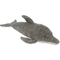 Senger Naturwelt Heizkissen - Groß - 66 cm - Delphin - Grau/Weiß - - One Size - Kuscheltiere