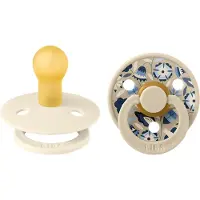 BIBS Fopspeen Liberty Garden Bobo Ivory 6-18 maanden 2 St Fopspeen