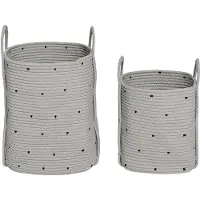 OYOY Living Stip Katoenen Touwmand - Set van 2
