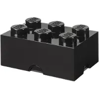 LEGO - Opbergbox Brick 6 - Nylon - Zwart