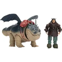 Dragons Movie - Viking and Deluxe Dragon - Gronckle + Fishlegs