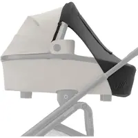 Maxi-Cosi -zonnescherm, Compatibel met -reiswiegen, kinderwagens en -babyautostoeltjes, UPF 50+-bescherming, Met kiekeboevenster, Beschermt baby tegen zon, Meer gebruikswijzen, Zwart