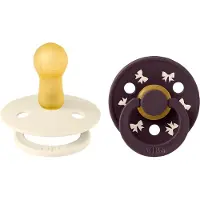 BIBS Studio Line Fopspenen 2 stuks Maat 2 (6+ maanden) Rond Latex 2 St Fopspeen
