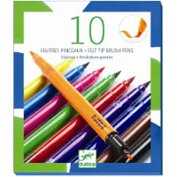 Djeco Tuschen - 2-in-1 - 10 st. - Bunt - - One Size - Filzstifte