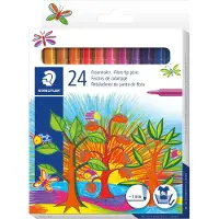 Staedtler Markers - 24 st. - Noris Vezelpennen - 1 mm - - OneSize - Markers