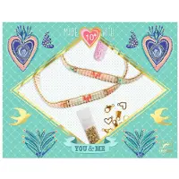 Djeco Sieraden - Miyuki Eend Hearts - - OneSize - Knutselpakket