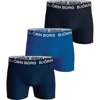 Björn Borg boxershort - blauw/donkerblauw/zwart (set van 3) Jongens Stretchkatoen - maat 170