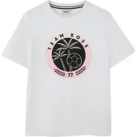 BOSS Katoenen T-shirt met creatief artwork Maat 126