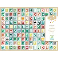 Djeco Stickers - 300 stk - 3D-alfabet - - OneSize - Stickers
