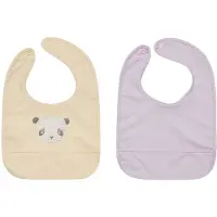OYOY Lun Lun panda slabbetje 2-delig Vanilla-lavender